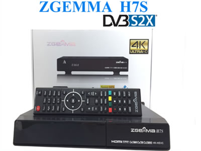 Zgemma H.7S 4K UHD Dual Core With 2*DVB-S2/S2X+DVB-T2/C Triple Tuner FTA Satellite receiver