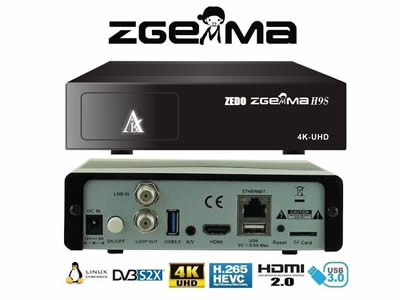 ZGEMMA H9S SE 4K H.265/HEVC Digital Satellite TV Receiver Deocder