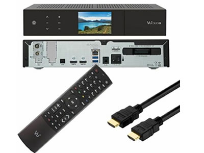 VU 13300-594 Duo 4K 1x DVB-C FBC Tuner PVR Ready Linux Receiver UHD 2160p Noir